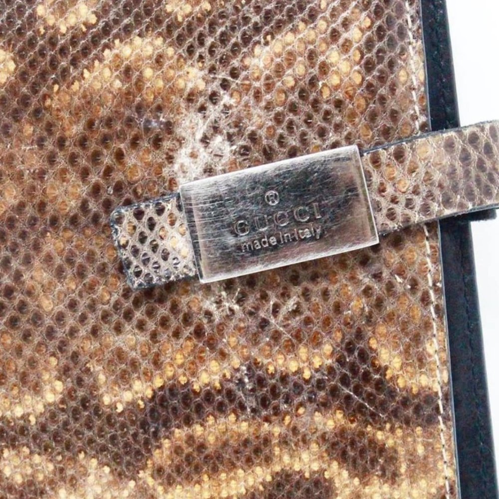 Gucci #42851 Python Leather Wallet - image 7